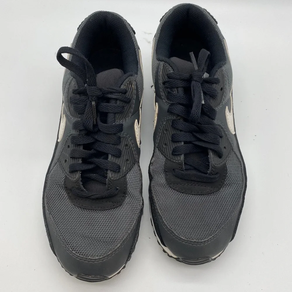 Nike Air Max 90 Mens 8 Black Off Noir Black White CN8490-002 Low Top Sneakers
